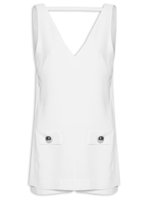 Macaquinho Feminino Lorenza - Branco