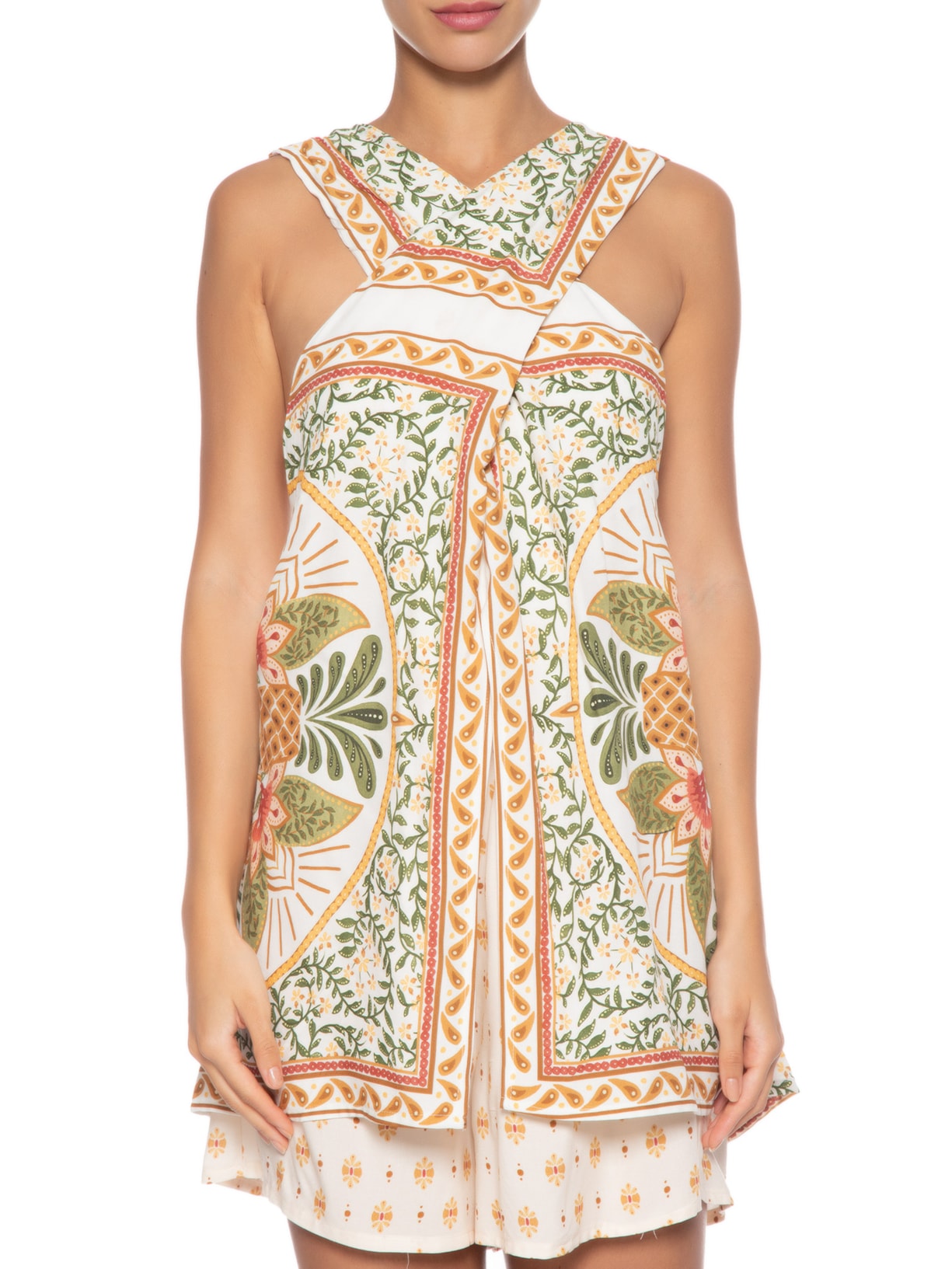 Macaquinho Feminino Maialu Bege Farm