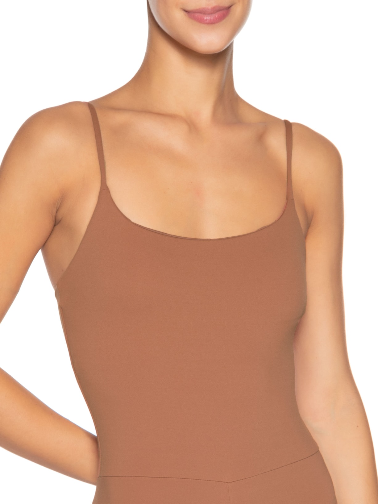 Macaquinho Feminino Marrom Body For Sure