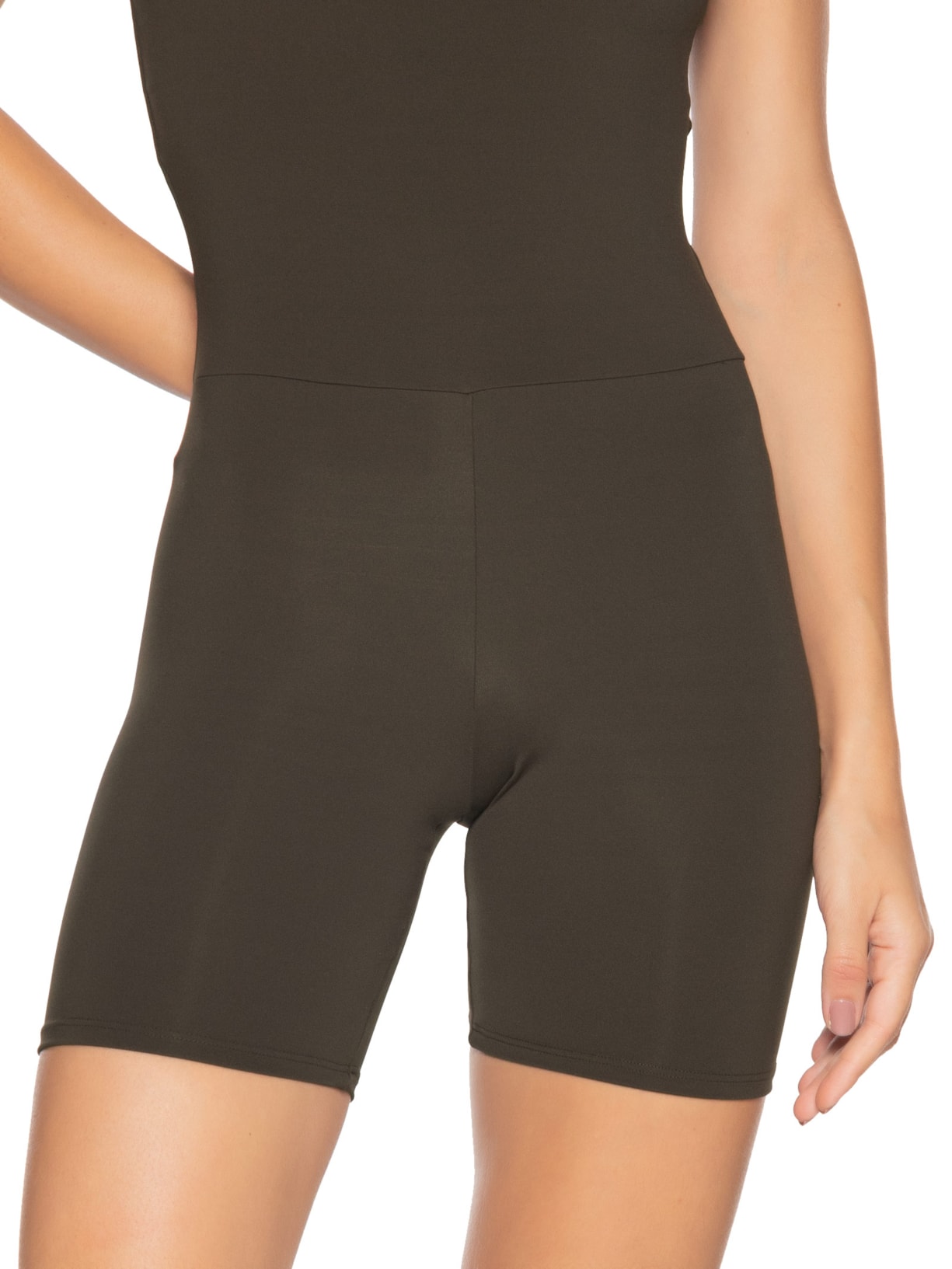 Macaquinho Feminino Marrom Body For Sure