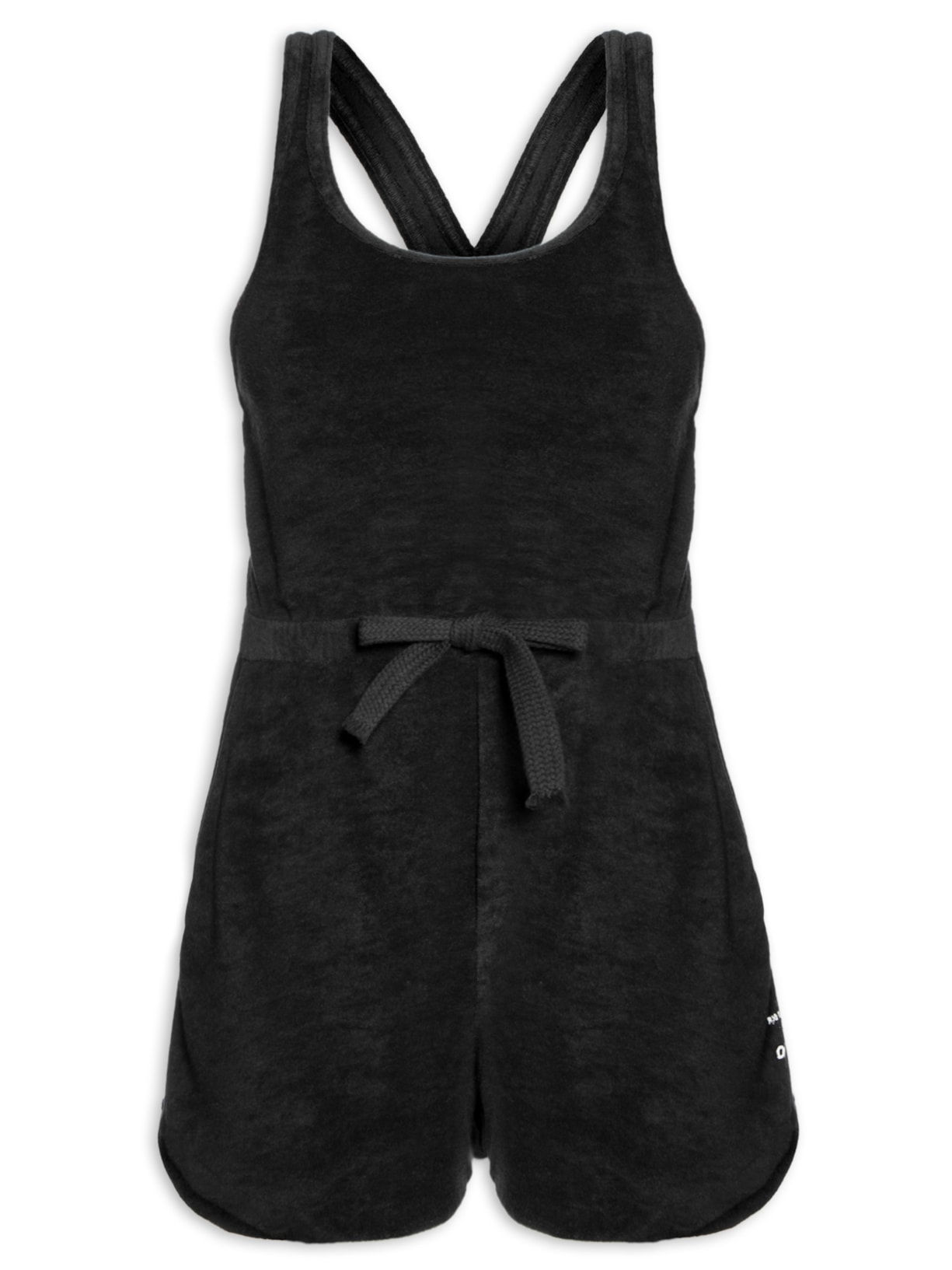 Macaquinho Feminino Nadador Atoalhado - Preto