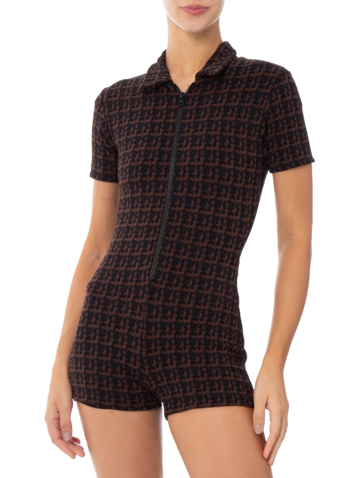 Macaquinho Feminino Nanda Tweed Preto August Swim