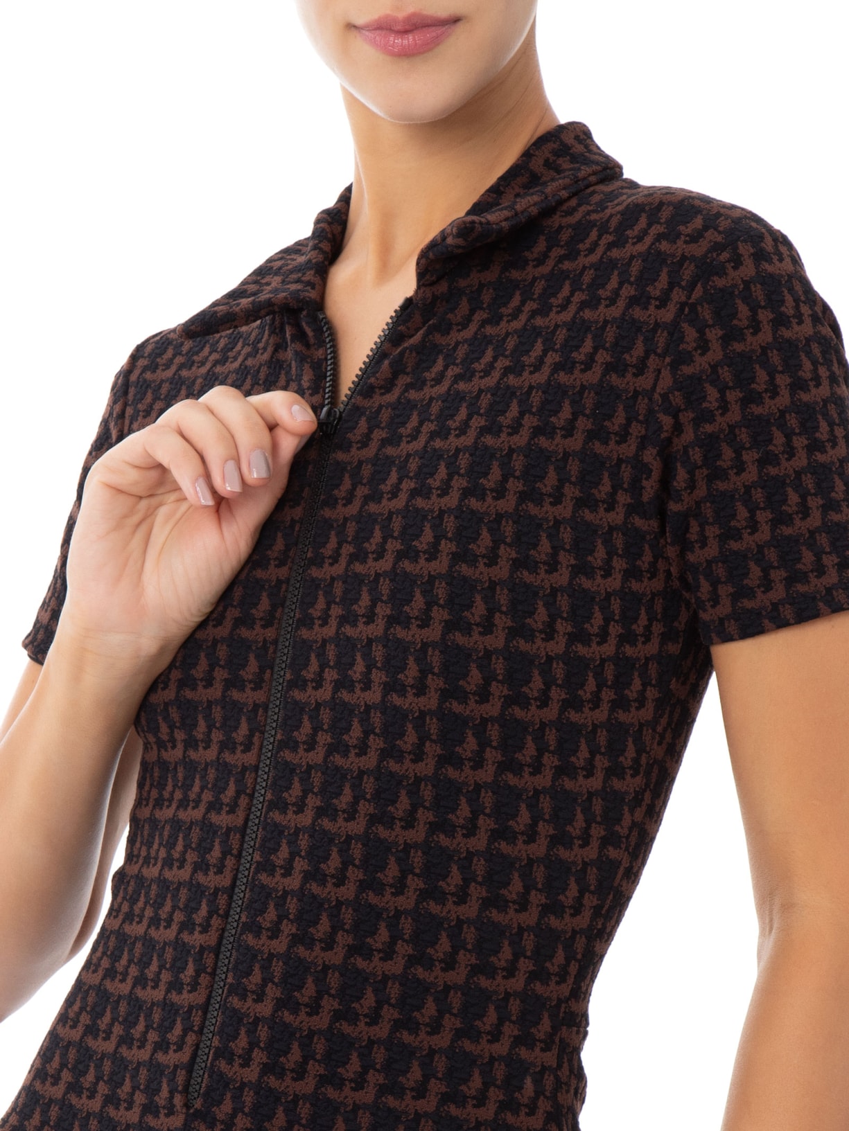 Macaquinho Feminino Nanda Tweed Preto August Swim