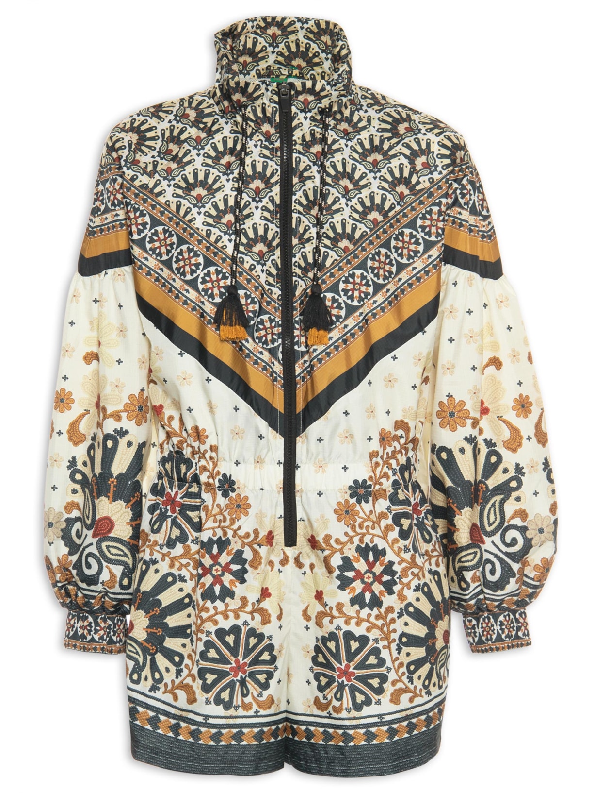 Macaquinho Feminino Nylon Doralice Bege Farm