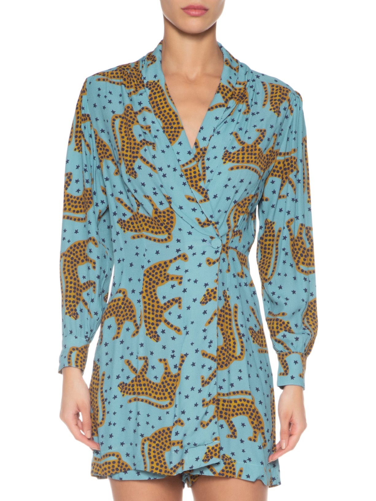 Macaquinho Feminino Oncita Azul Farm