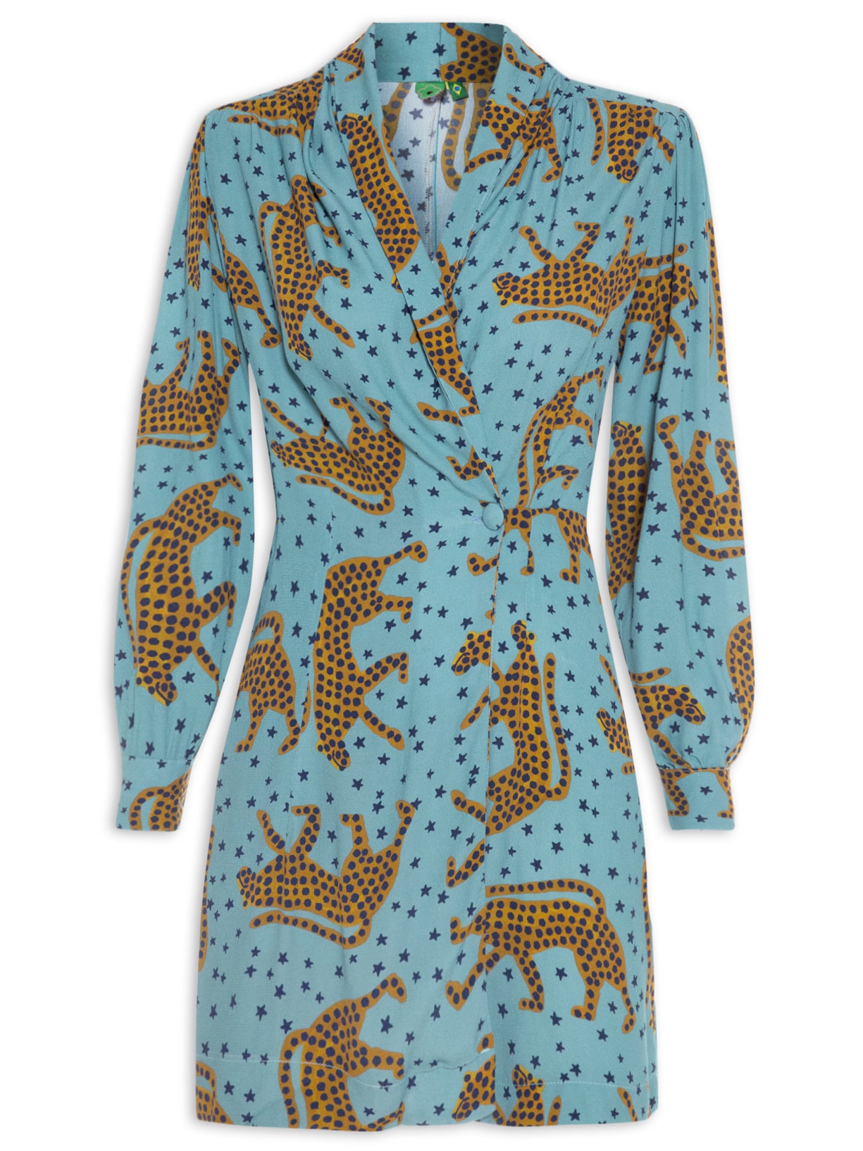 Macaquinho Feminino Oncita Azul Farm