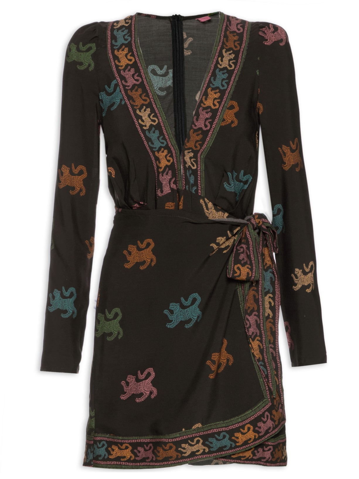 Macaquinho Feminino Pasadena De Onça - Preto