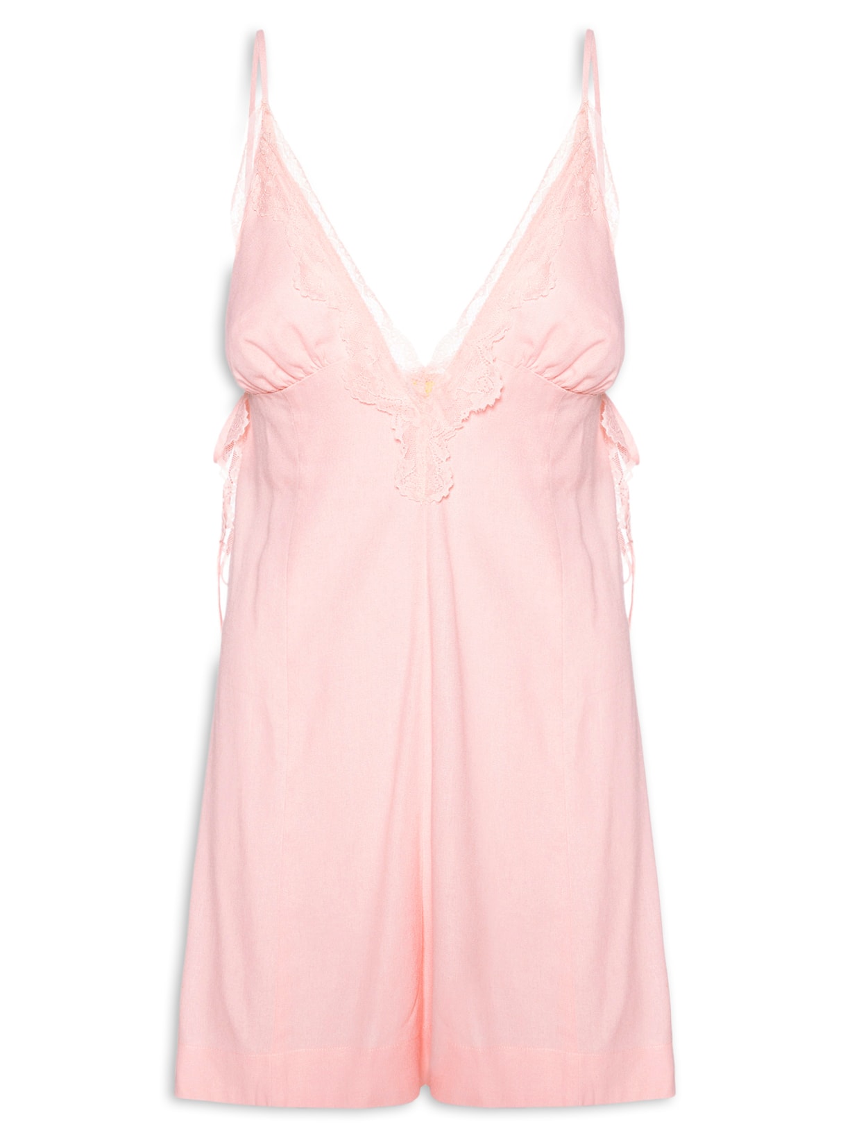 Macaquinho Feminino Renda Rosa Farm