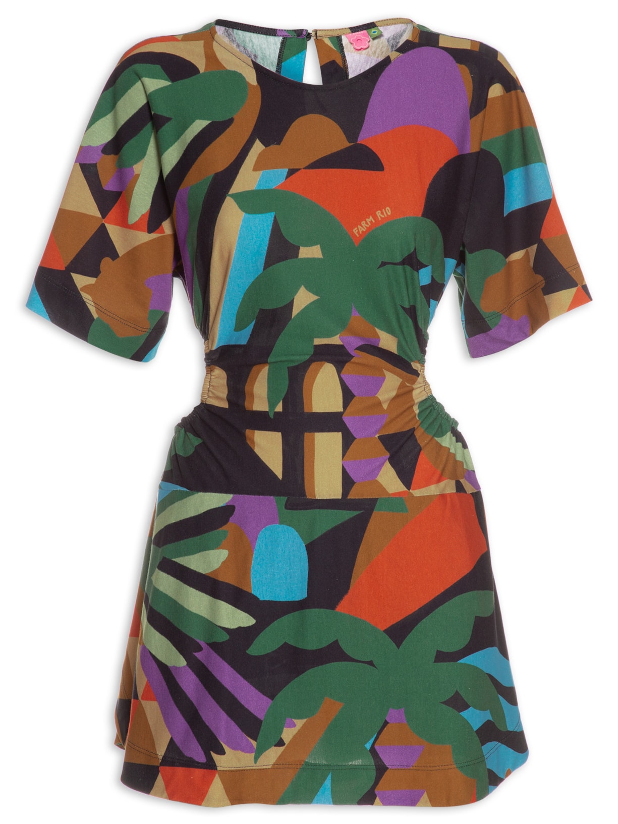 Macaquinho Feminino Rio Gráfico - Preto