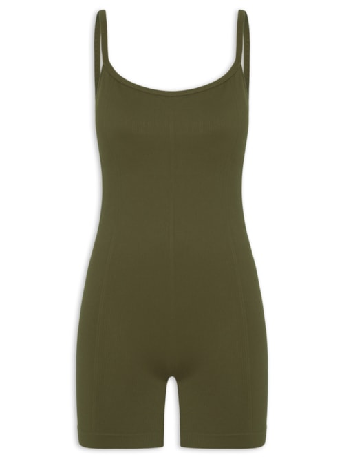 Macaquinho Feminino Seamless Knit – Verde