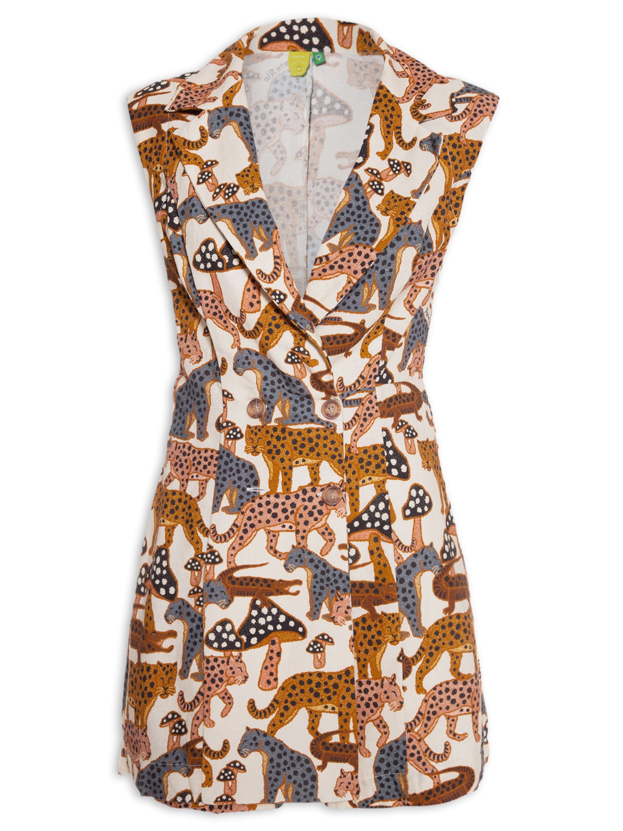 Macaquinho Feminino Selva De Poá - Bege