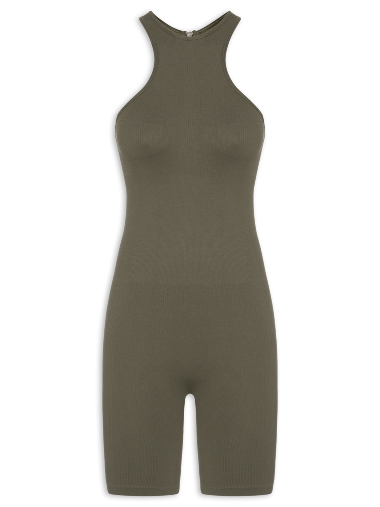 Macaquinho Feminino Sem Manga - Marrom