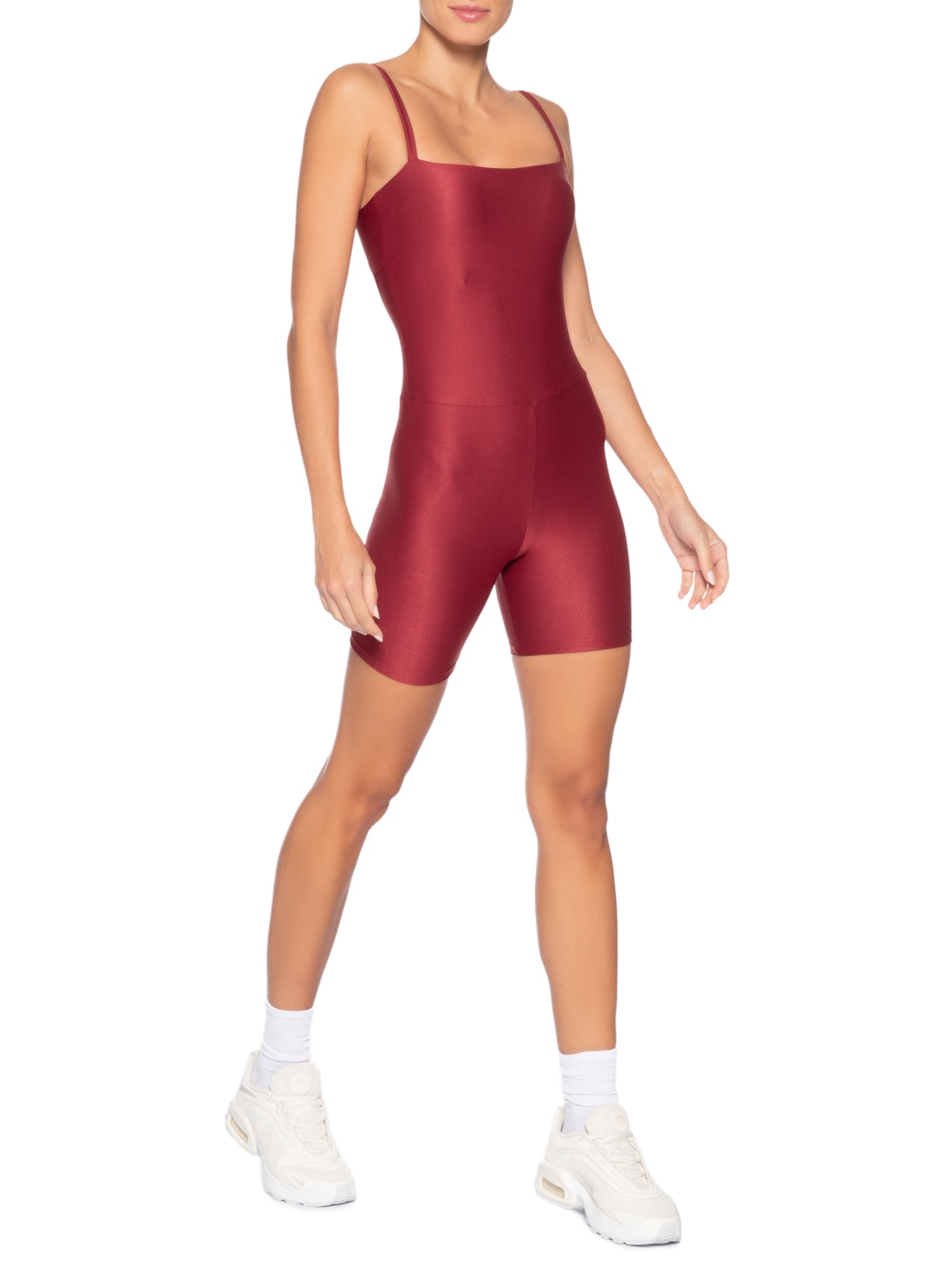 Macaquinho Feminino Shorts Allure Vermelho Live!