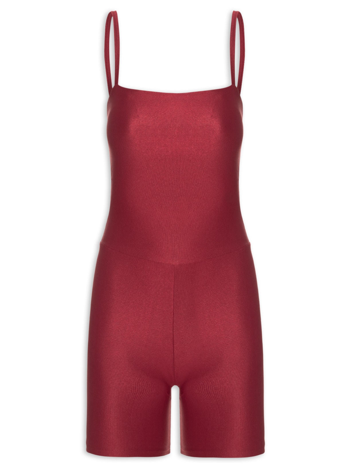 Macaquinho Feminino Shorts Allure – Vermelho