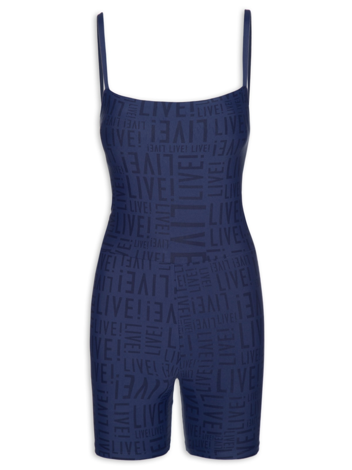 Macaquinho Feminino Shorts Azul Live!