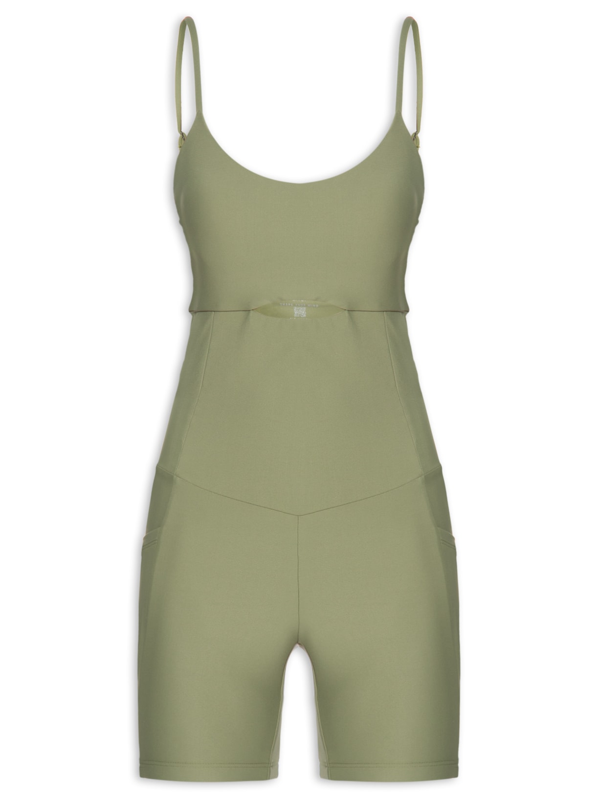 Macaquinho Feminino Shorts Fit - Verde