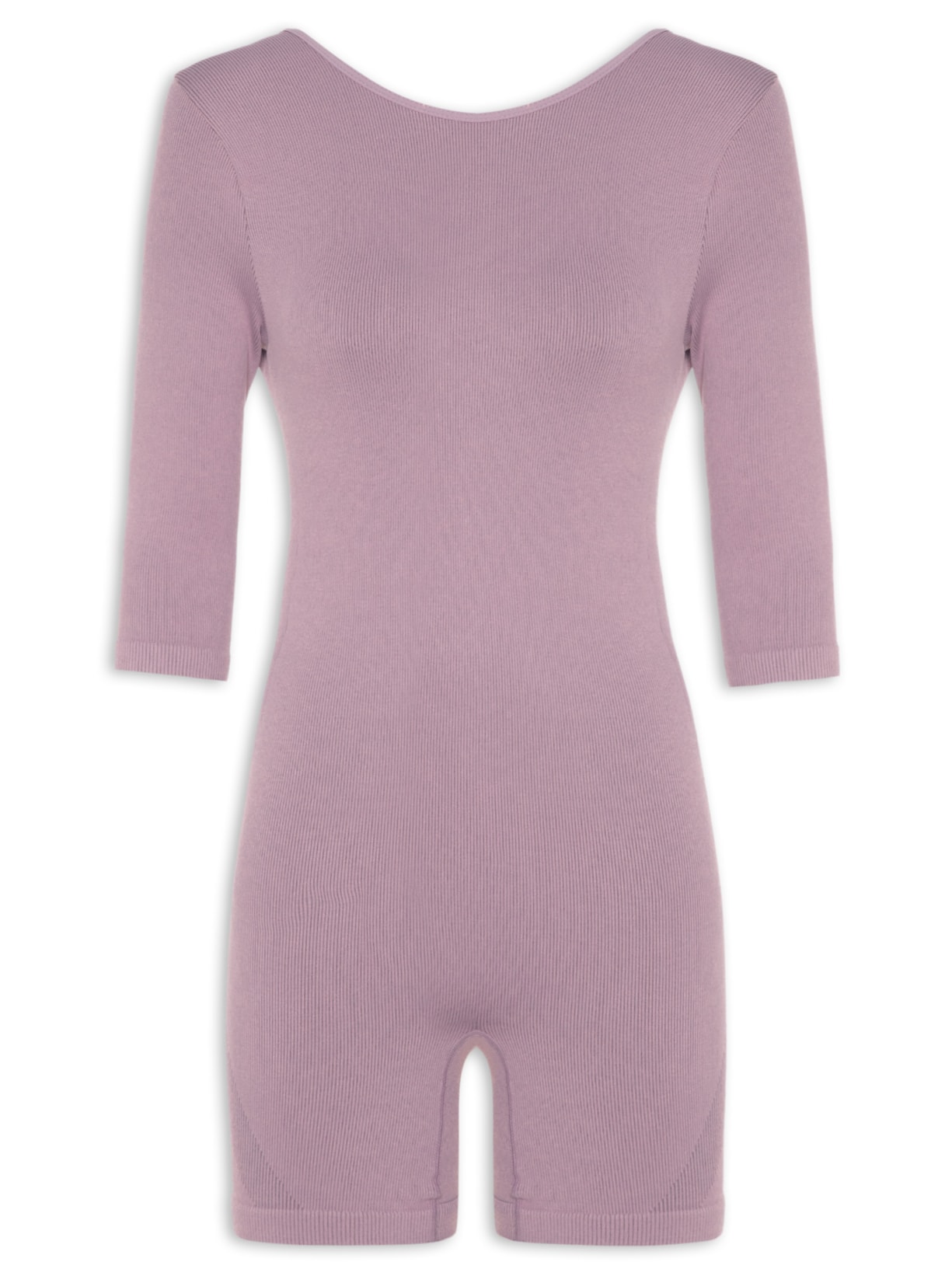 Macaquinho Feminino Shorts Seamless Knit - Roxo