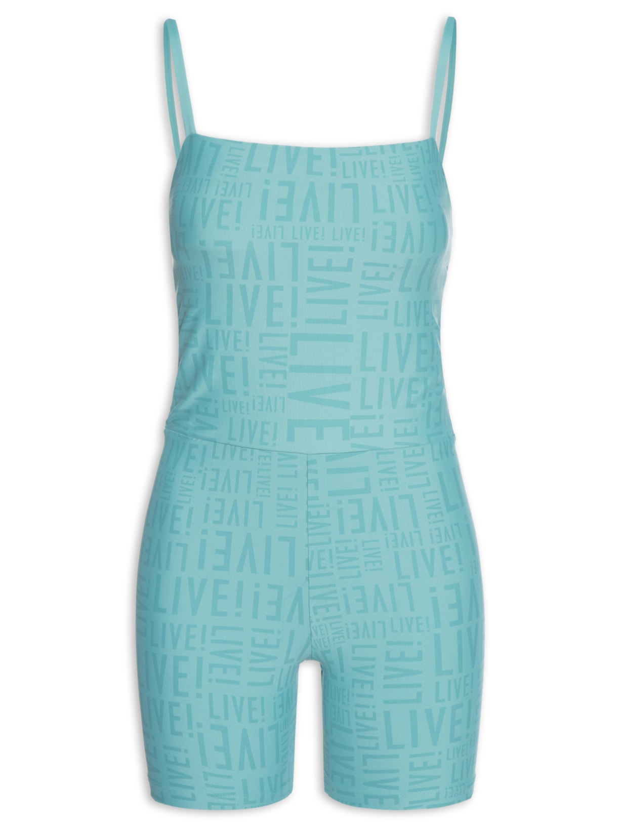 Macaquinho Feminino Shorts - Verde
