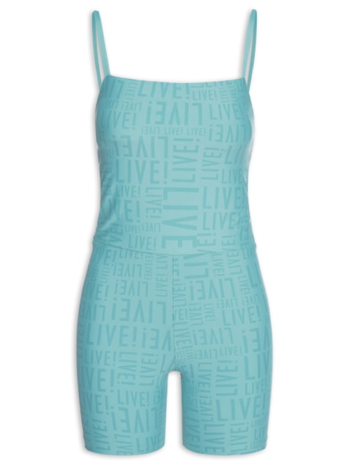 Macaquinho Feminino Shorts - Verde