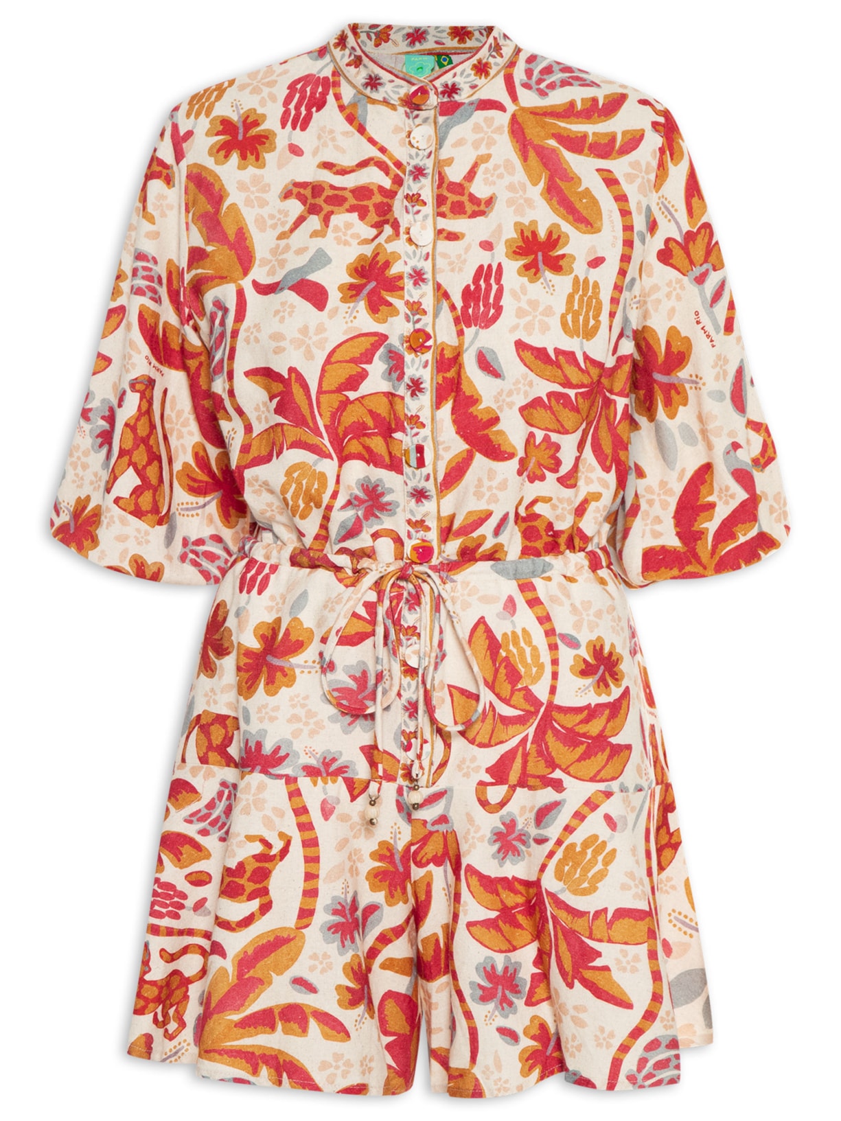 Macaquinho Feminino Solar Das Bananas - Bege