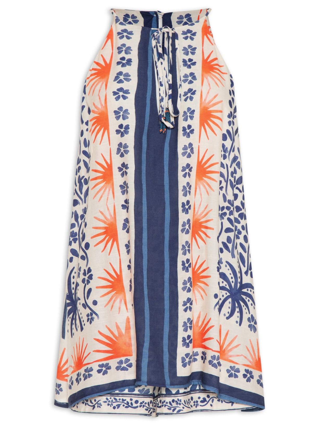 Macaquinho Feminino Tarde De Verão Azul Farm