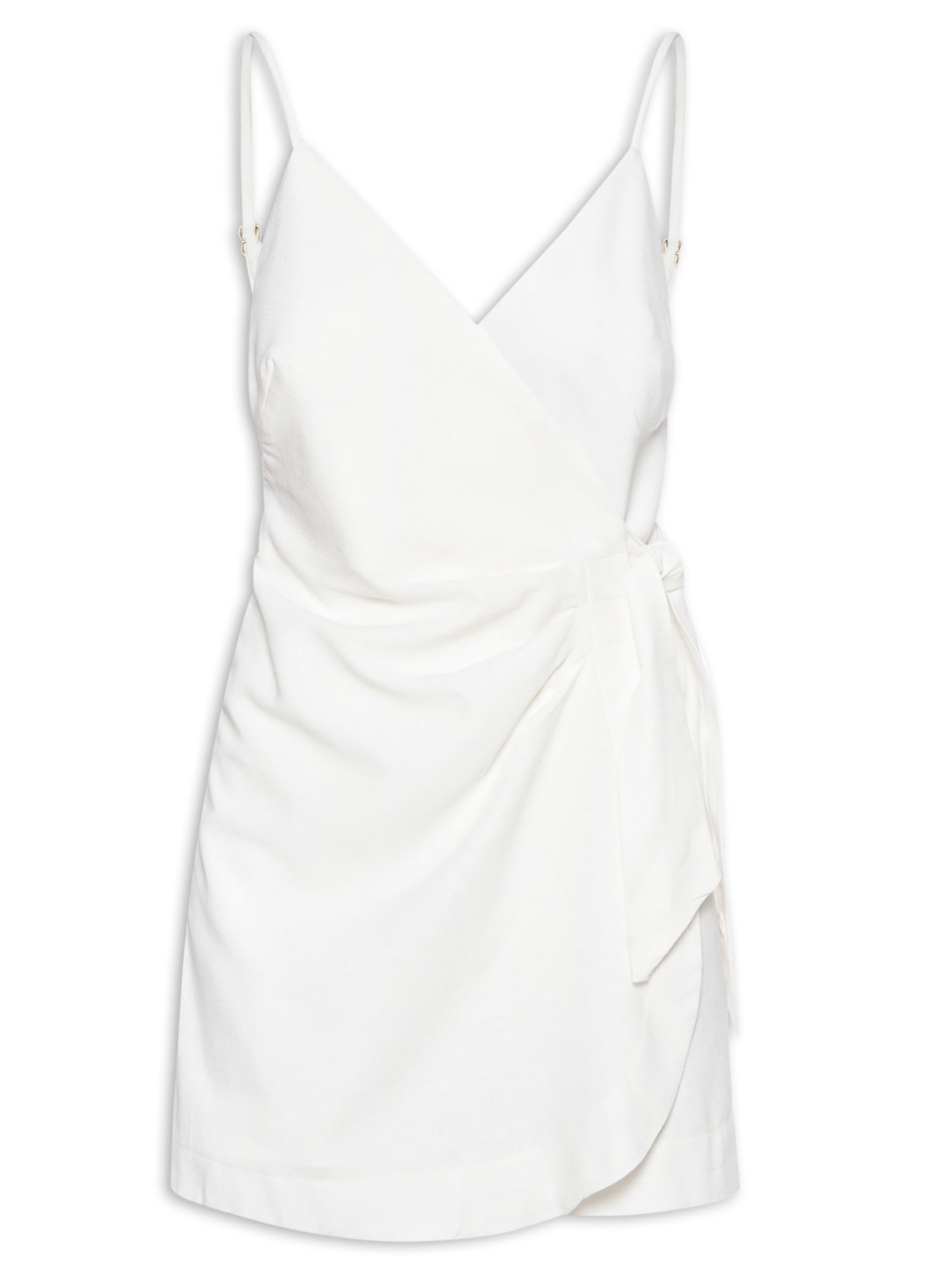 Macaquinho Feminino Transpasse Alcinhas - Branco