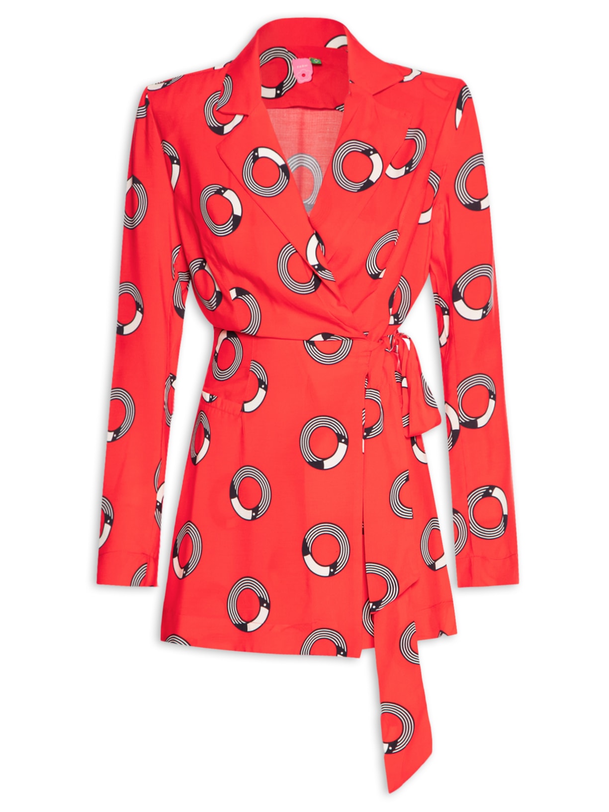 Macaquinho Feminino Tuca Poa - Vermelho