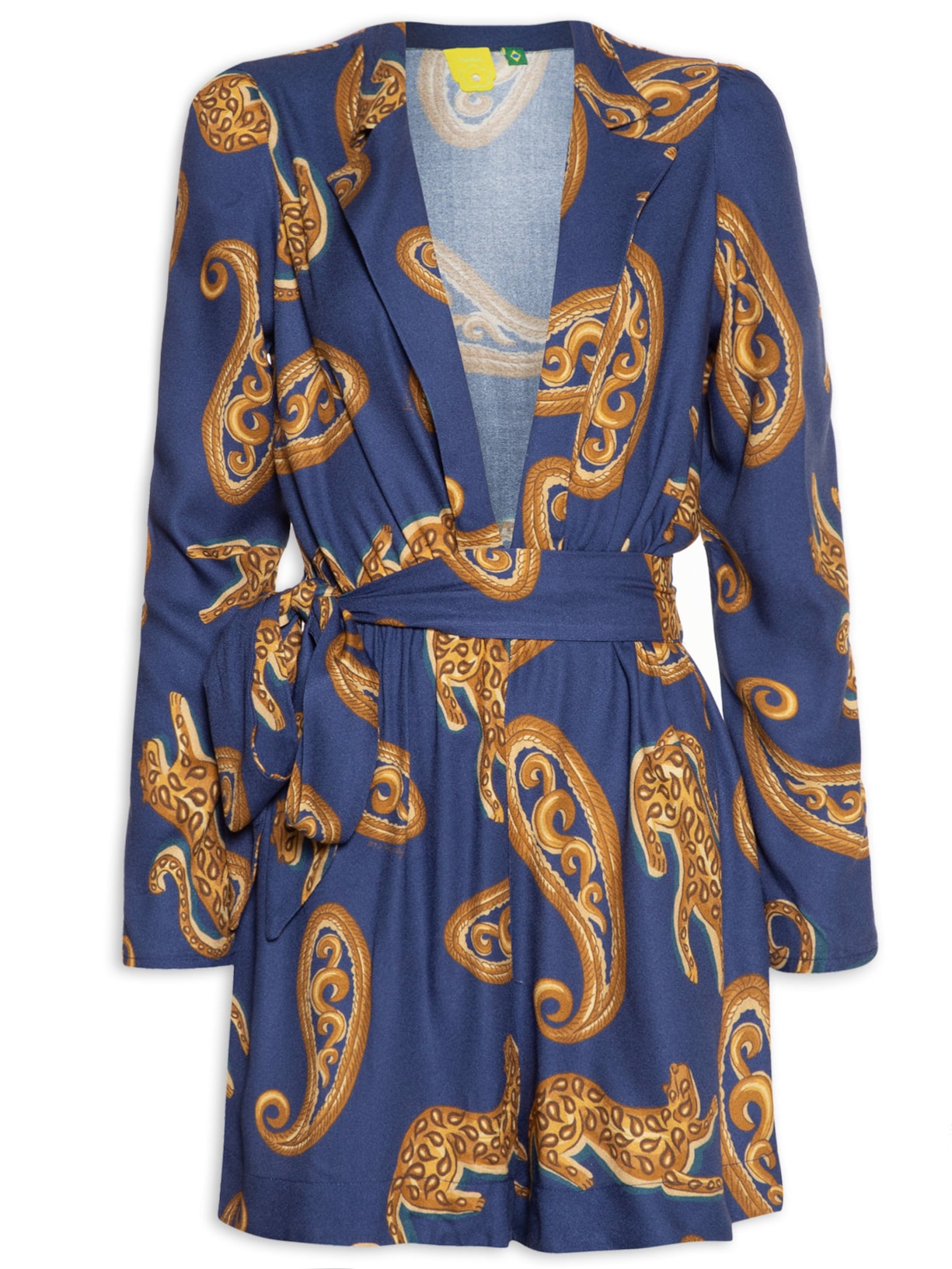 Macaquinho Onça De Ouro - Azul