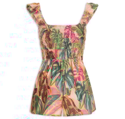 Macaquinho Piscina Tropical - Rosa