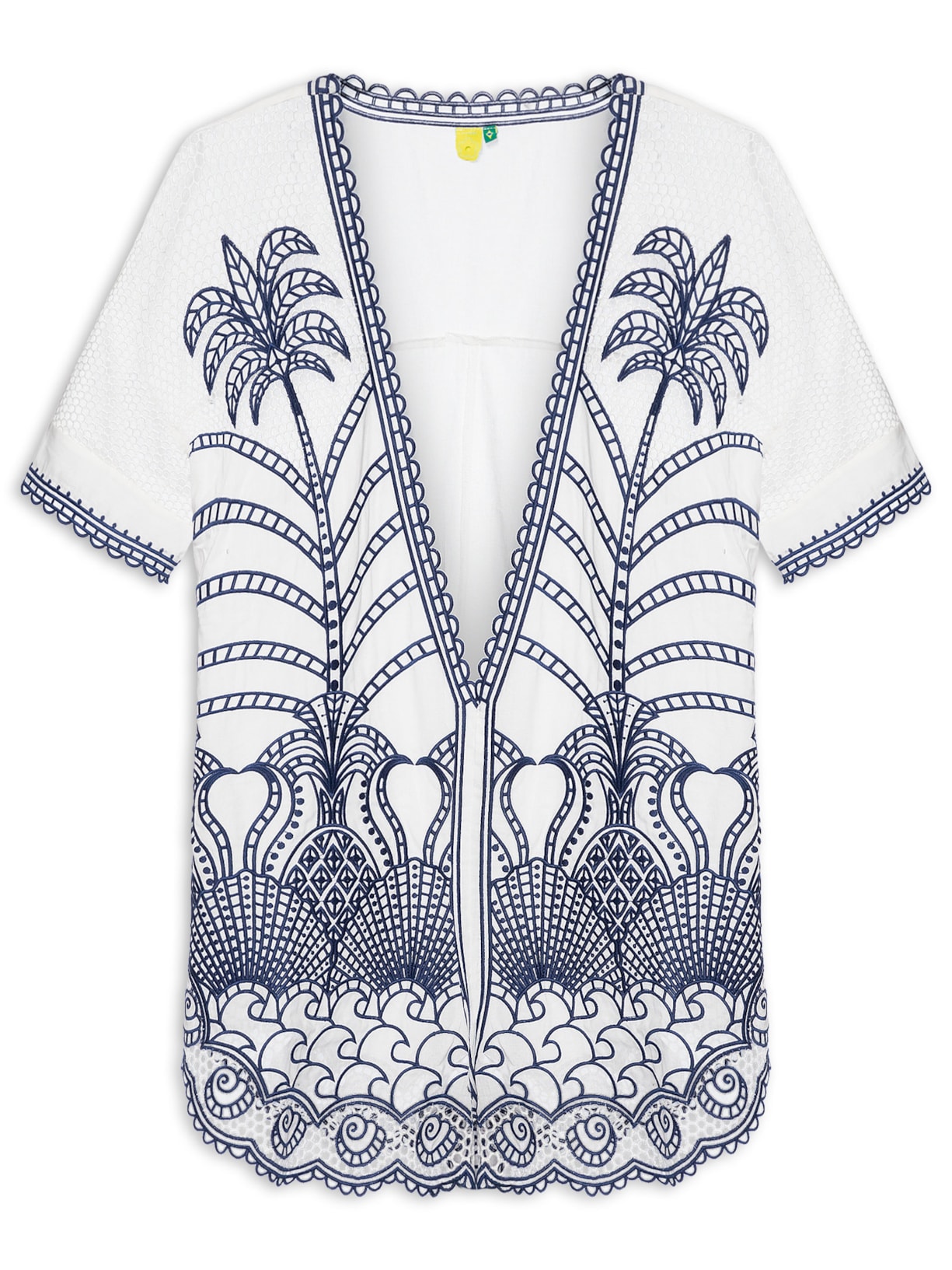 Macaquinho Richelieu Noite de Pássaro - Azul