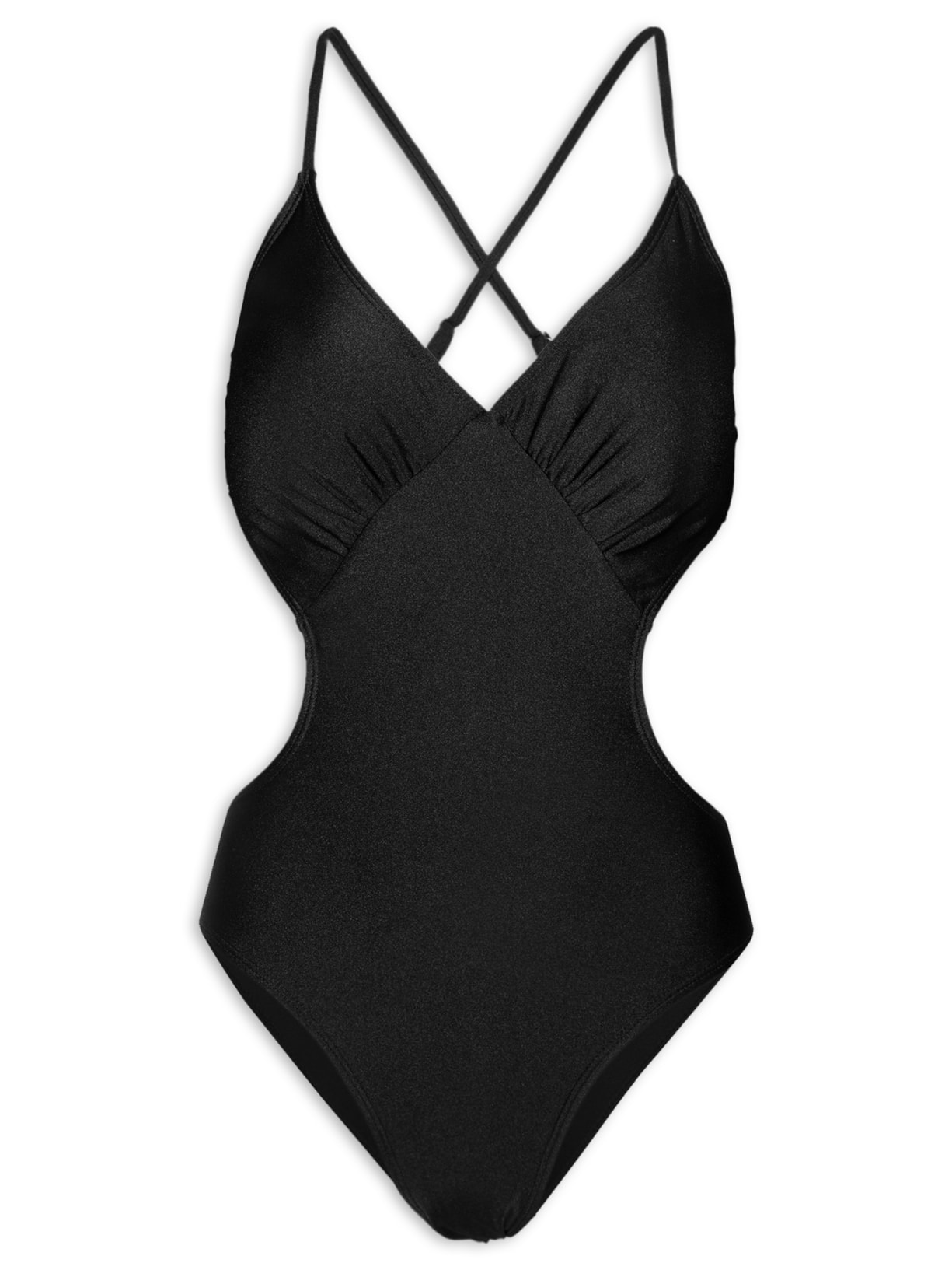 Maiô Abertura Lateral Preto '2Essential