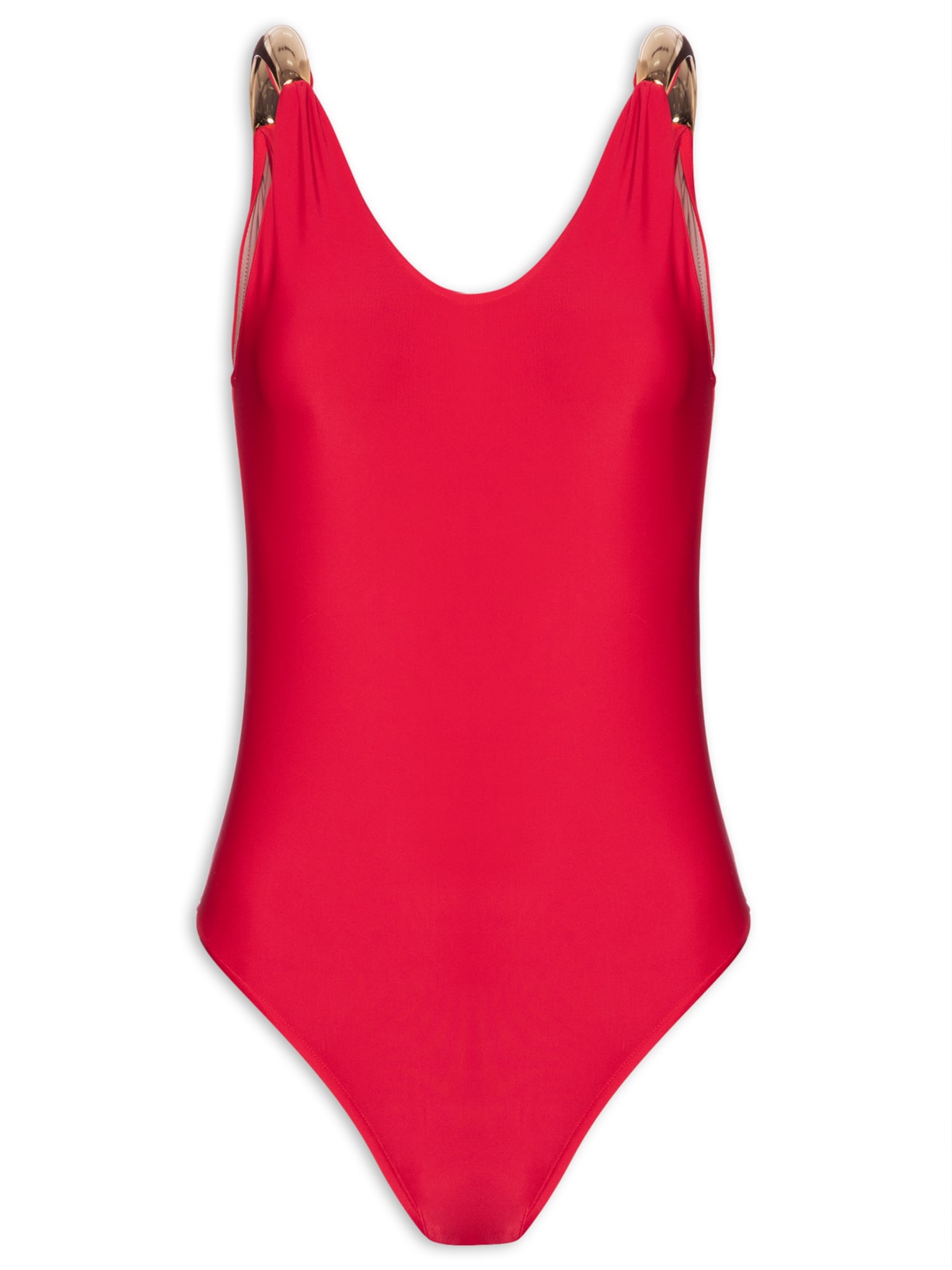 Maiô Alça Detalhe Metálico - Vermelho