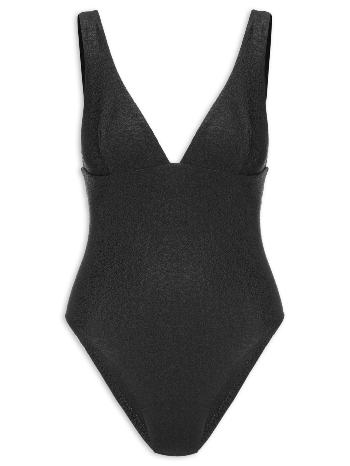 Maiô Alça Reta Saint Tropez Preto Body For Sure