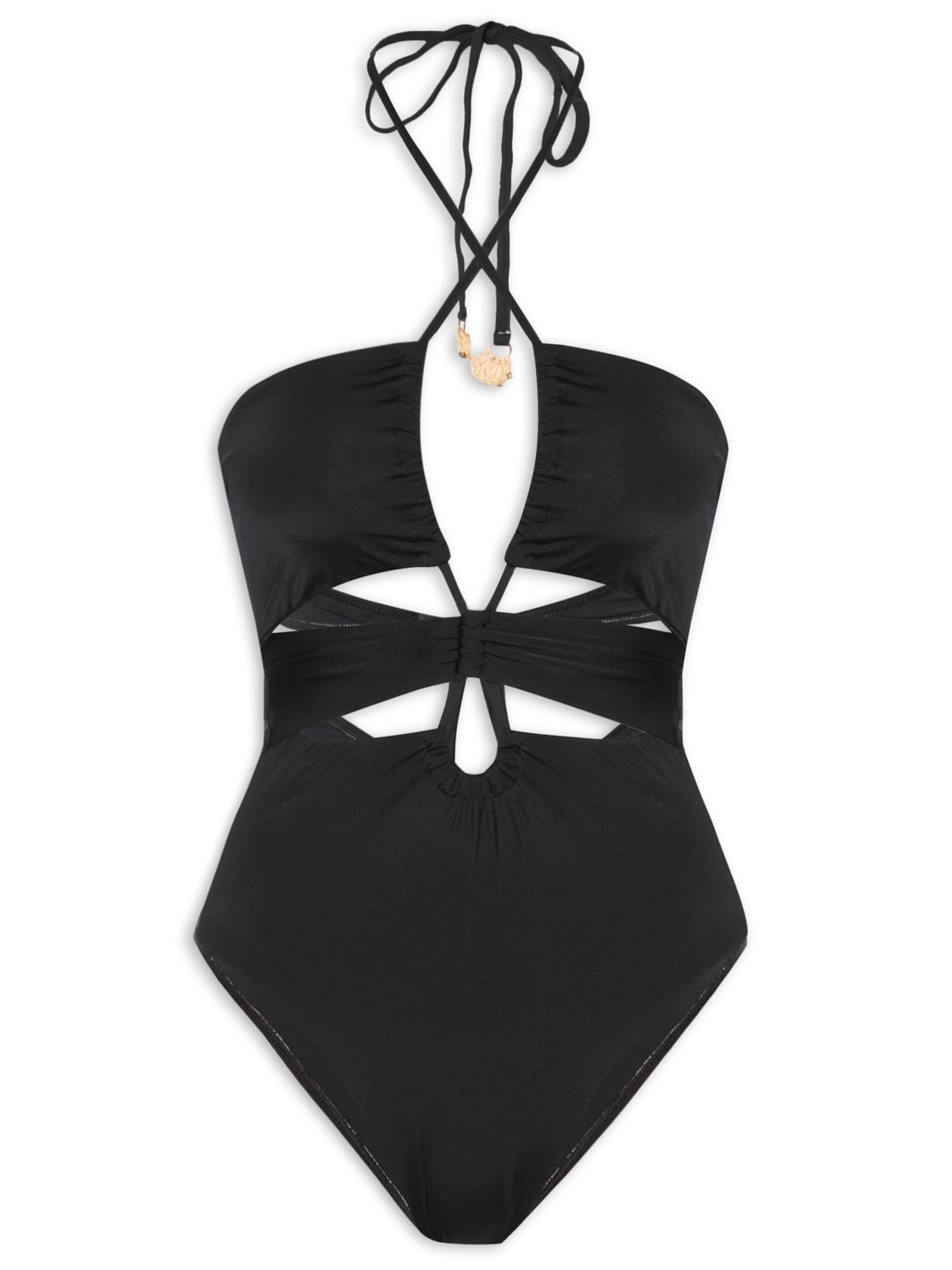 Maiô Amarração Frente - Preto