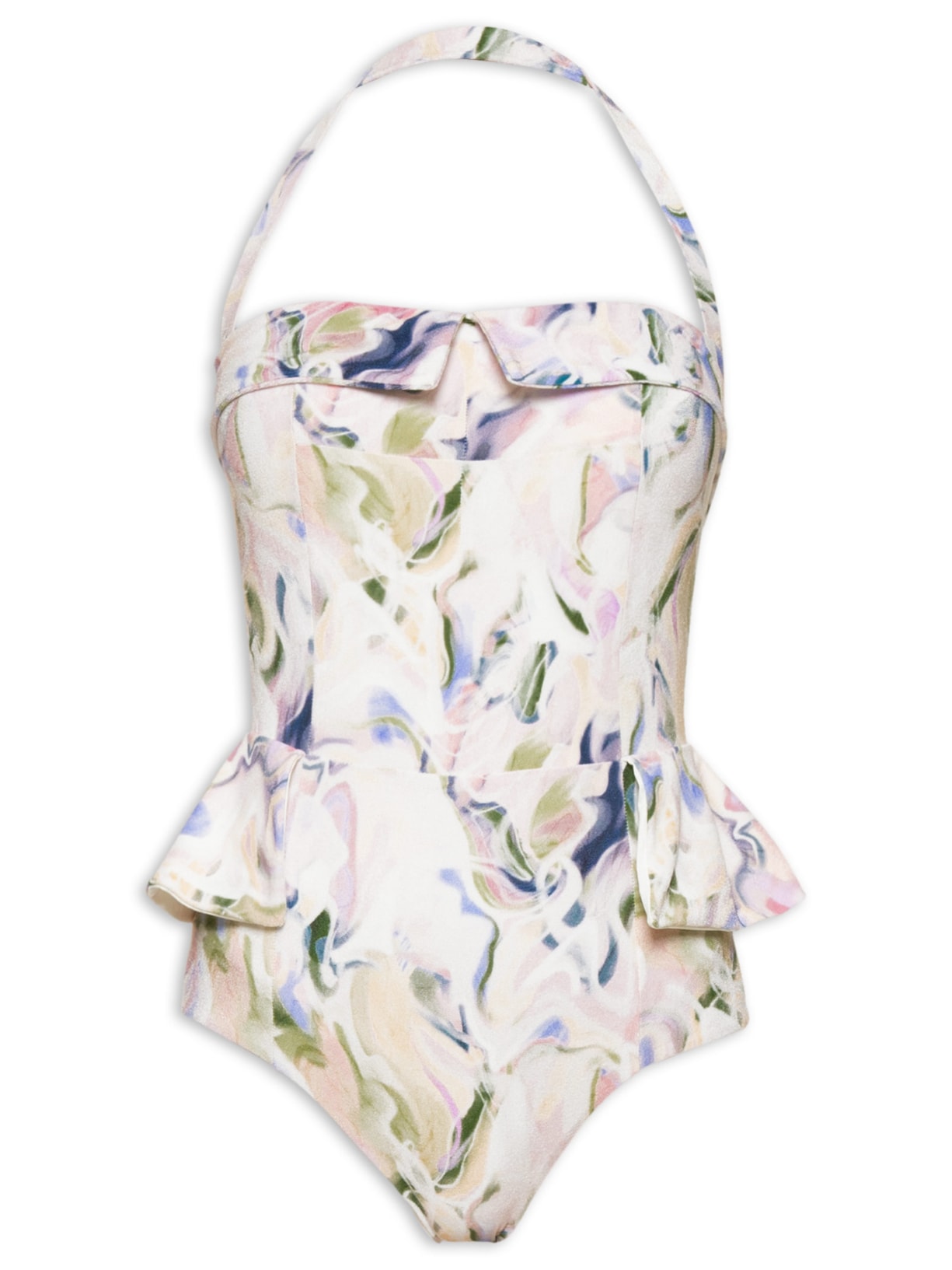 Maiô Aquarela Carol Bittencourt - Off White