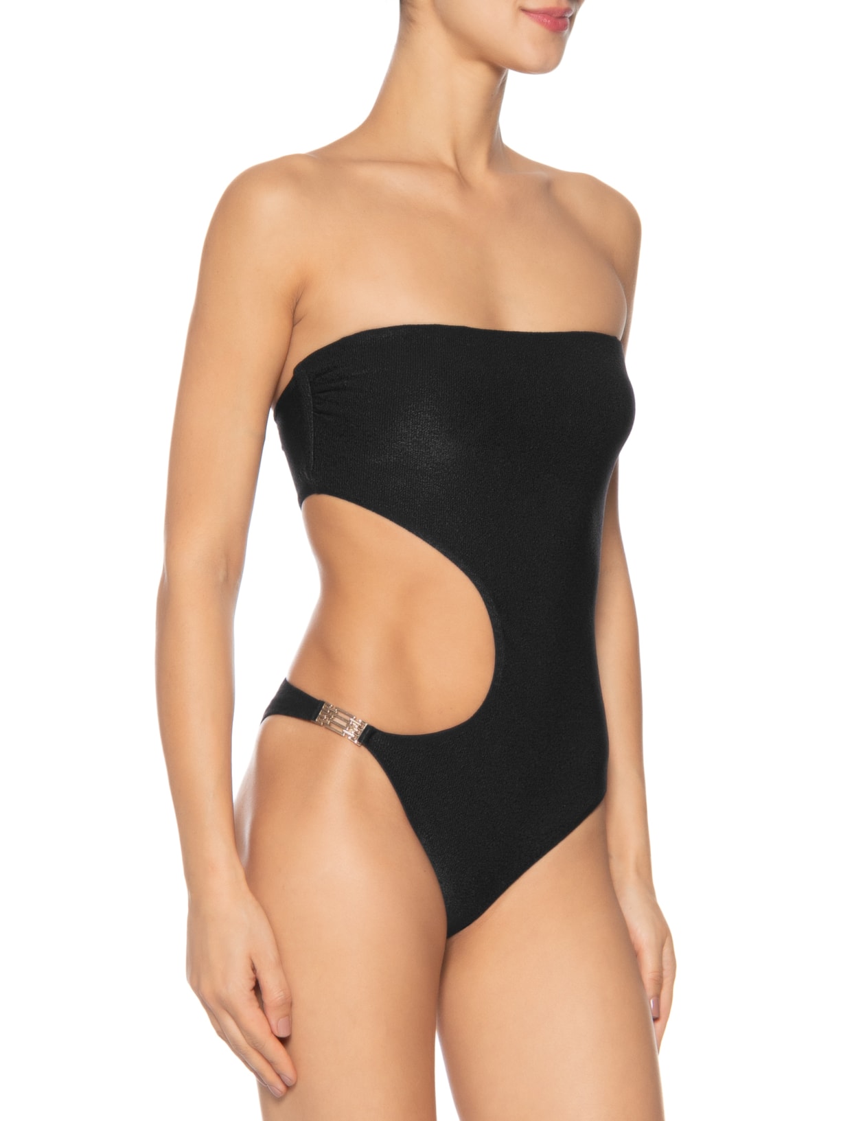 Maiô Bandeau Detalhe Recorte Preto Lenny Niemeyer