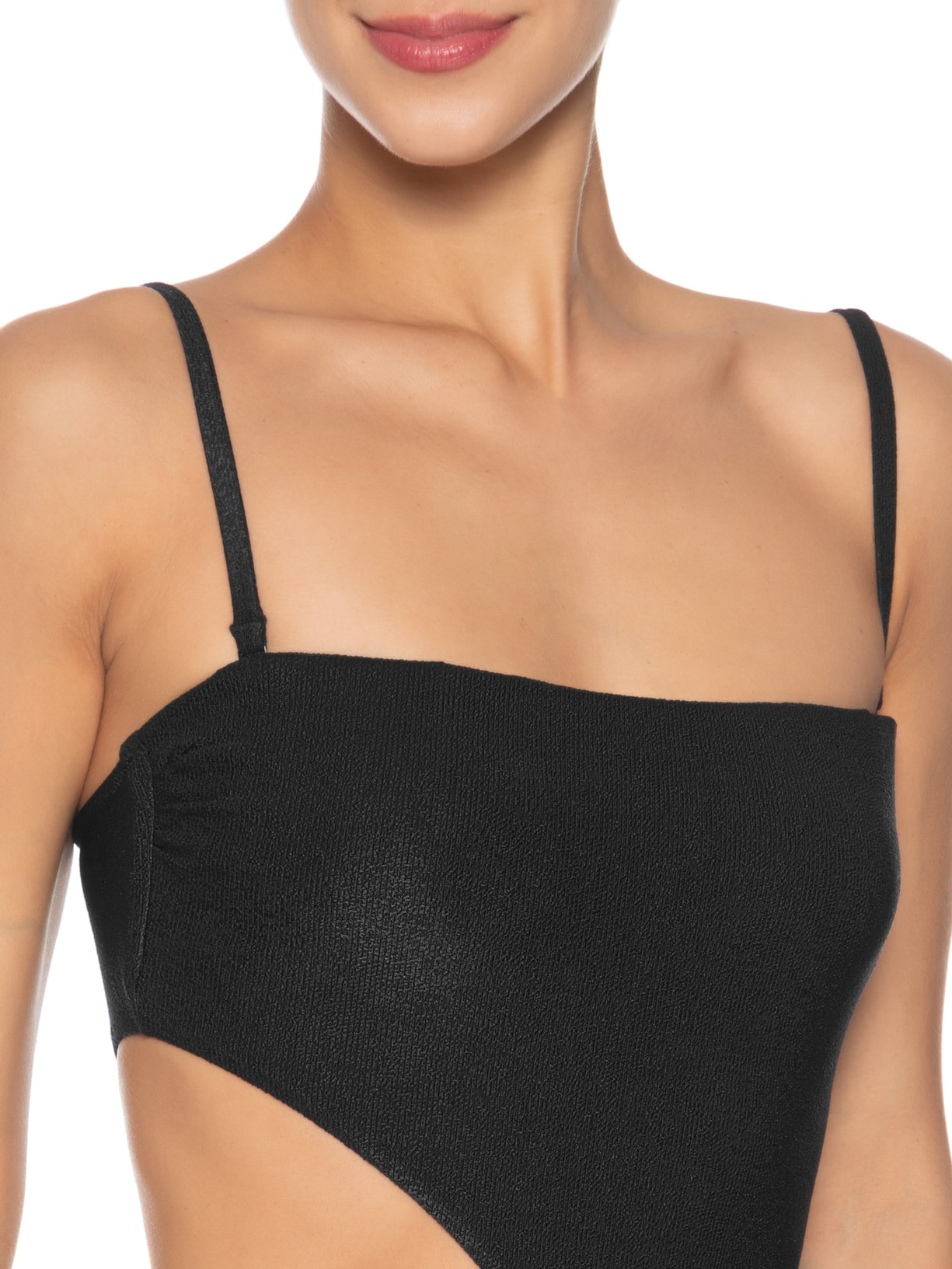 Maiô Bandeau Detalhe Recorte Preto Lenny Niemeyer