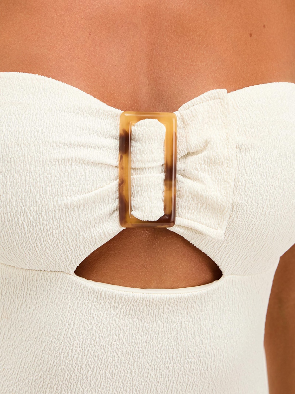 Maiô Bandeau Sade Br Branco Vix