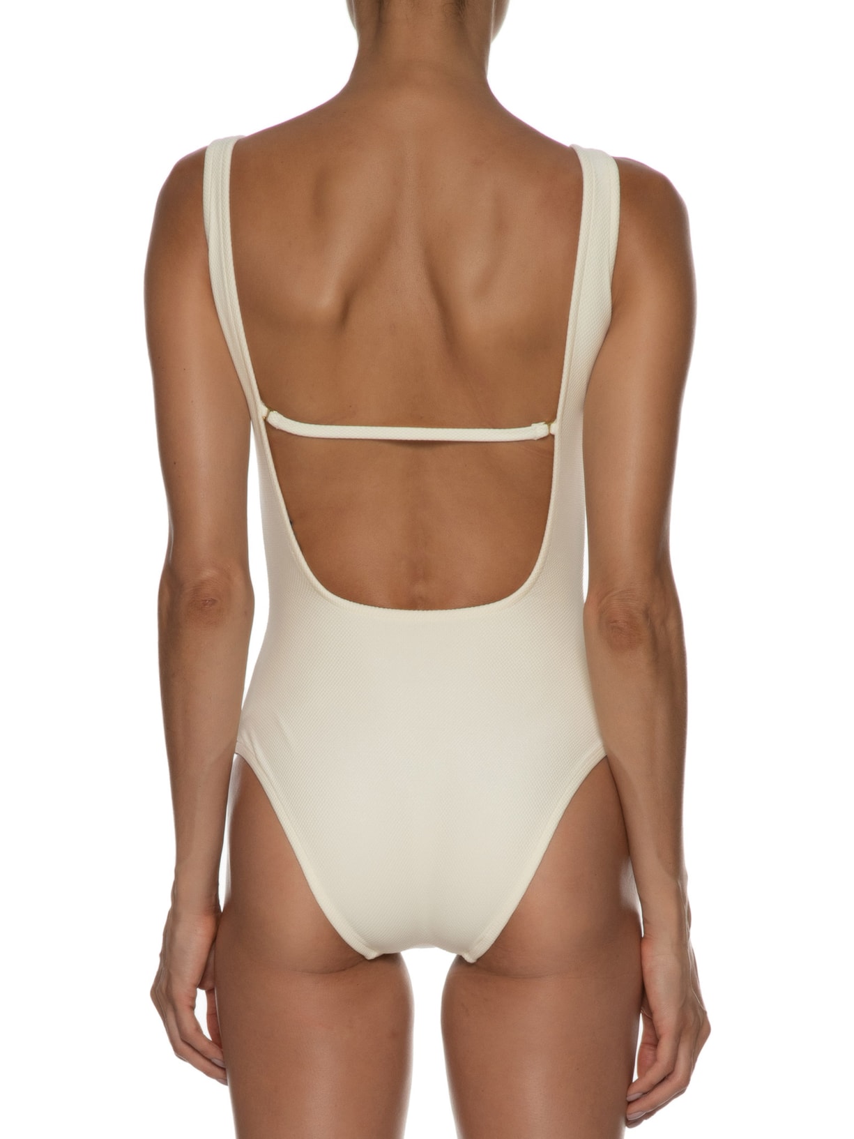 Maiô Básico Colmeia Off White Lenny Niemeyer