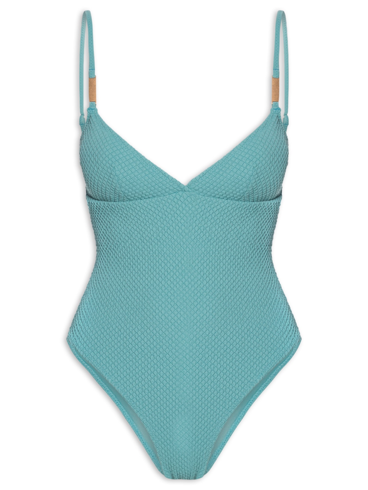 Maiô Básico com Textura Liso - Verde