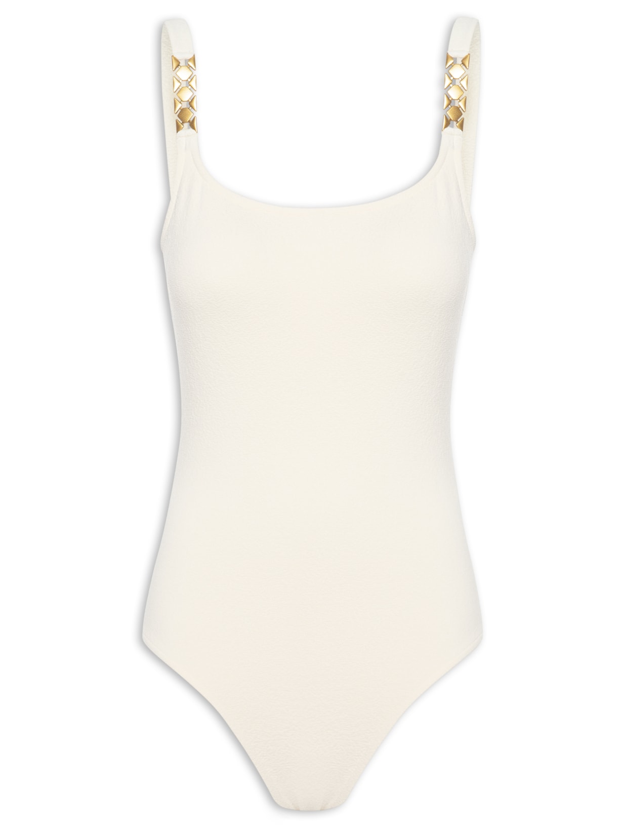 Maiô Básico Detalhe - Off White