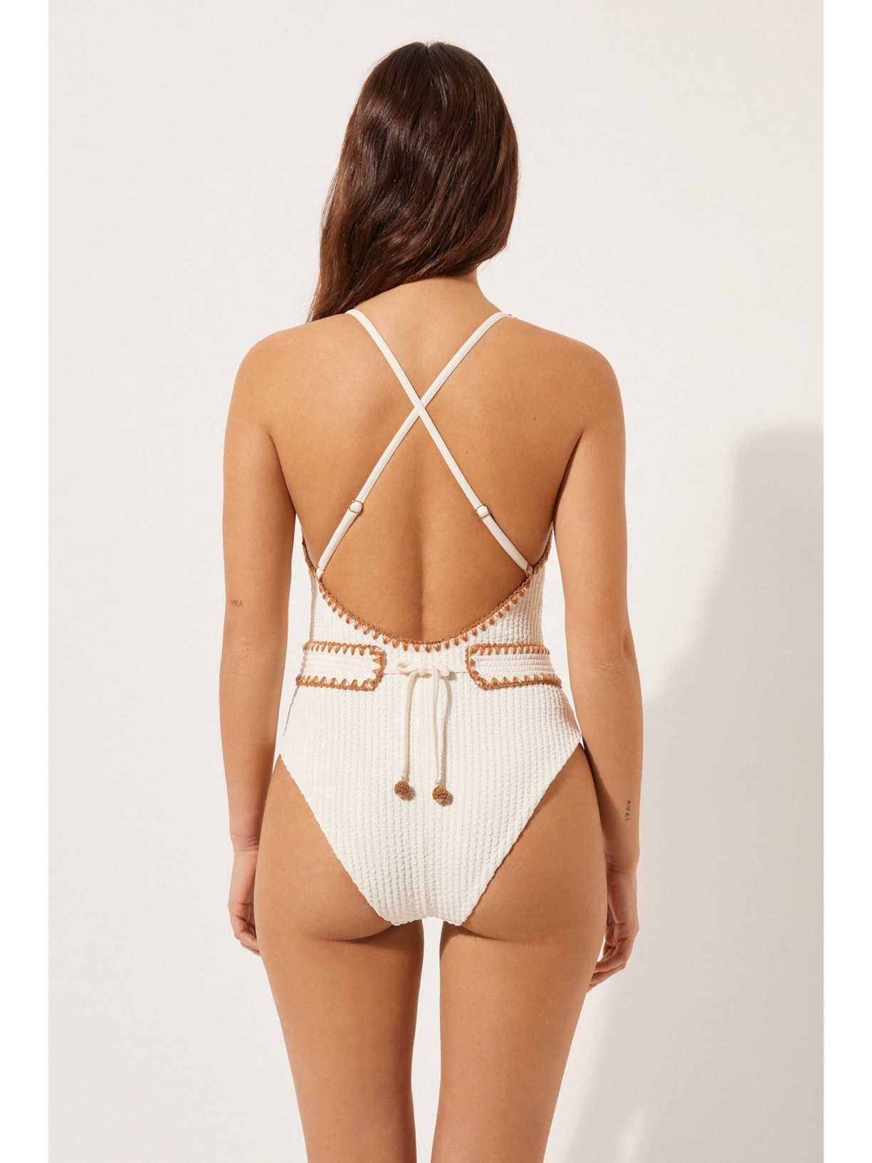 Maiô Bicolor Off-White Calzedonia