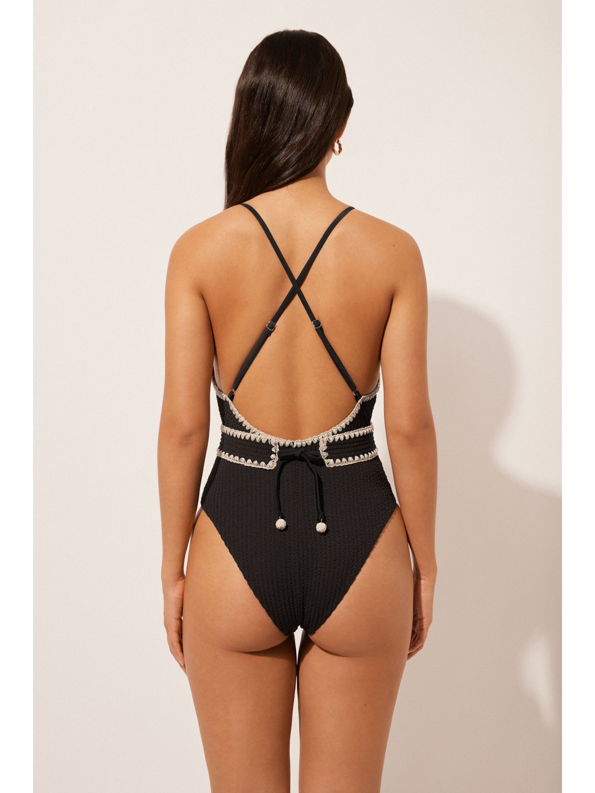 Maiô Bicolor Preto Calzedonia