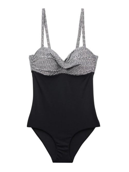 Maiô Black Dots - Preto