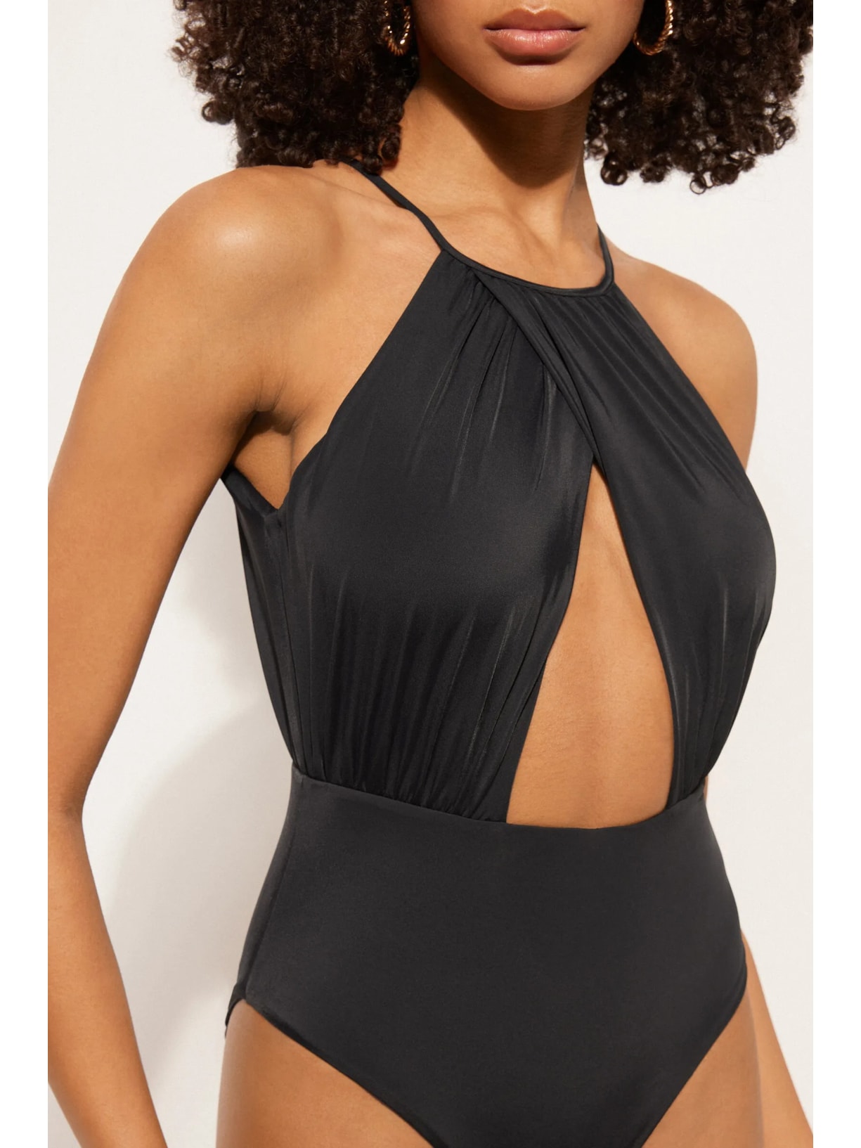 Maiô Black Halter Neck Preto Calzedonia