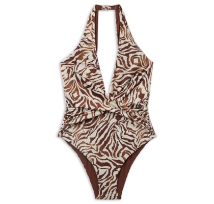 Maiô Brown Zebra - Marrom