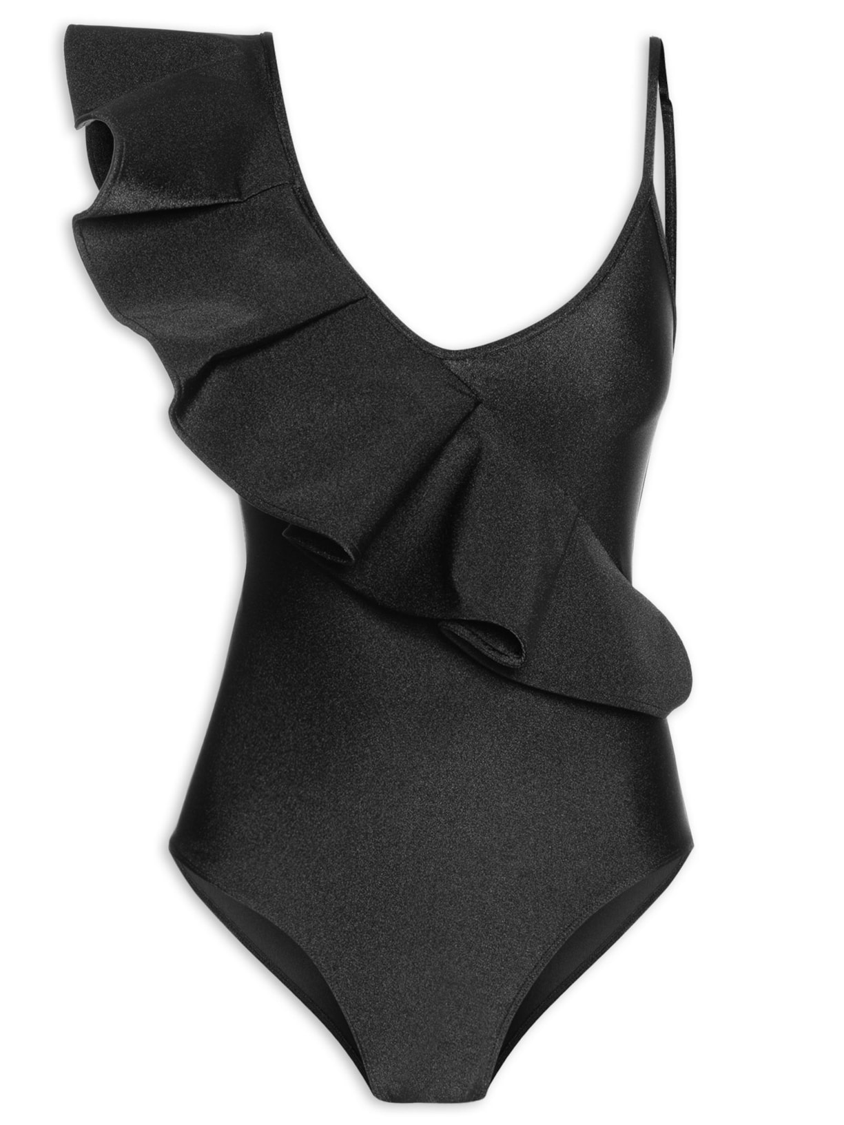 Maiô Com Babado - Preto