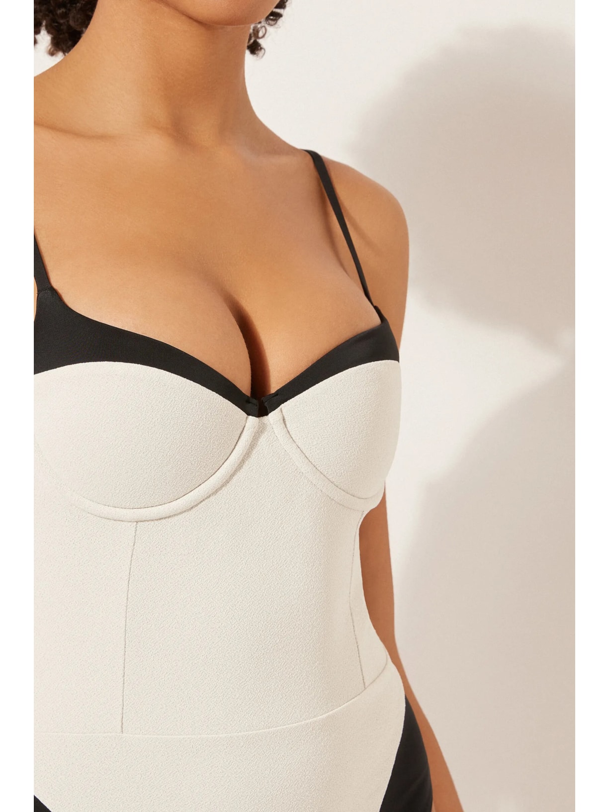 Maiô Com Bojo Double Bikini Branco Calzedonia