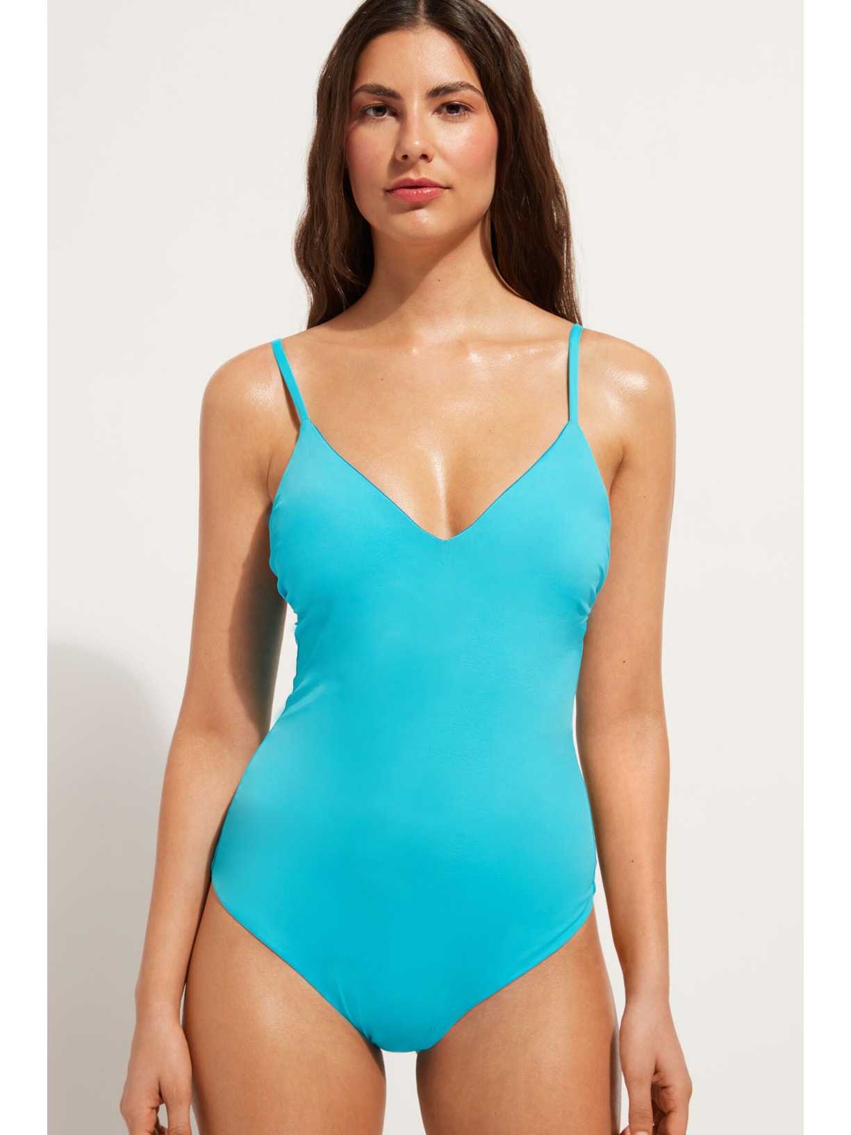 Maiô Com Bojos Almofadados Indonésia Azul Calzedonia