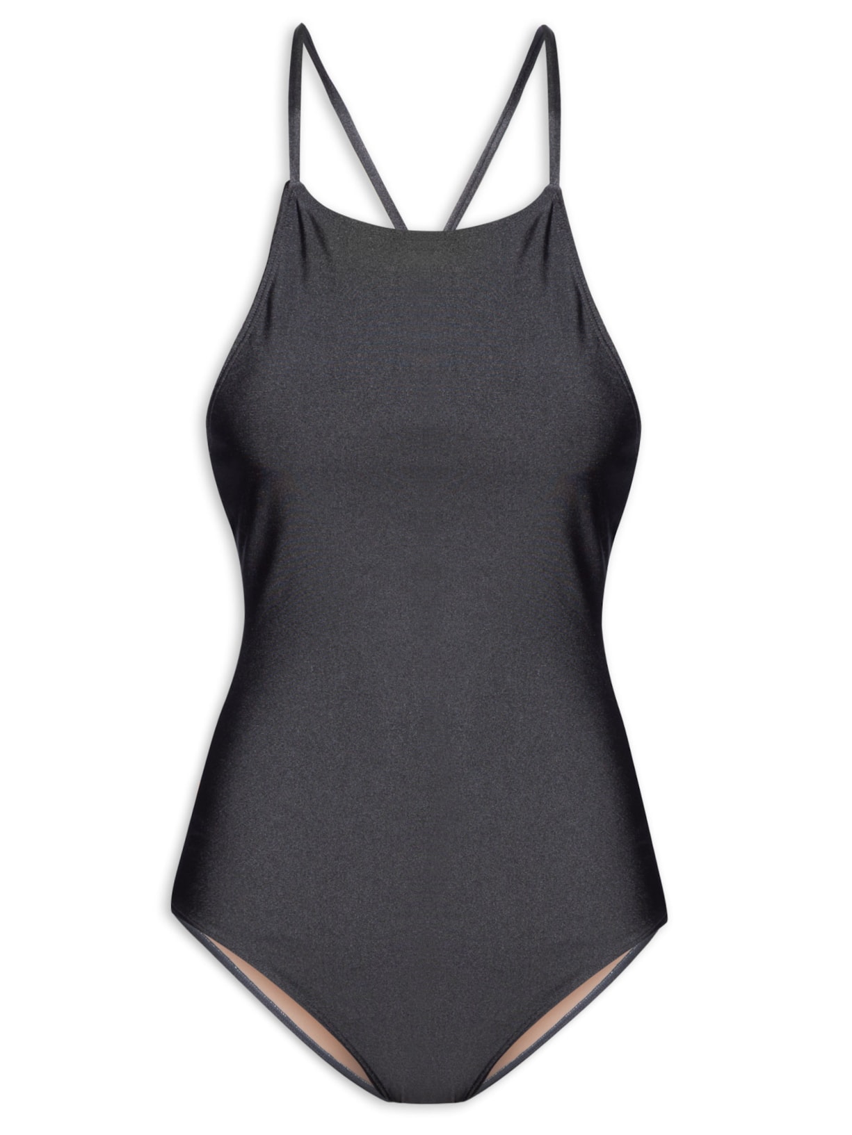 Maiô Com Decote Costas - Cinza